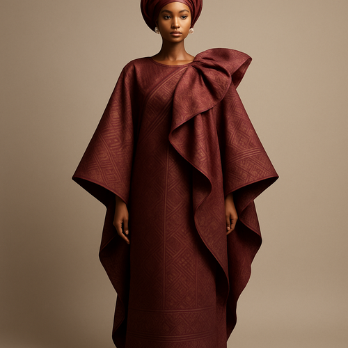 Create a shadda boubou for women that's the first of its kind, unique, classy, and sophisticated in design.