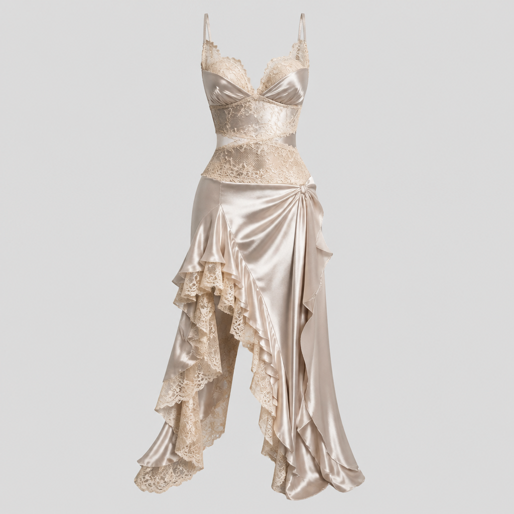 Shimmer with silk and blonds
photorealistic fashion design, Shimmer with silk and blonds
, western style, just the design no text