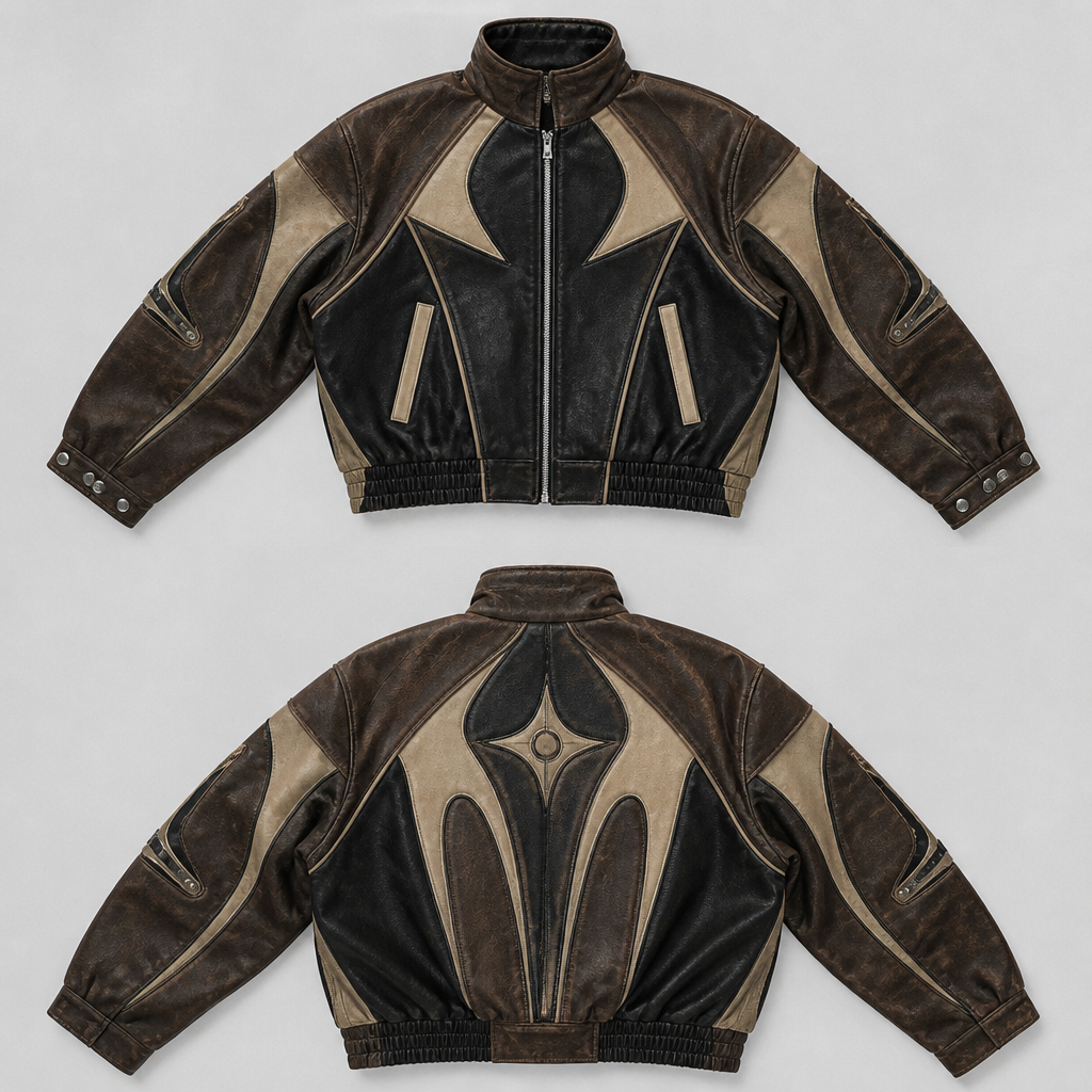 A Jacket design, in Y2K + Streetwear + Classic style. make a personal design
photorealistic fashion design, A Jacket design, in Y2K + Streetwear + Classic style. make a personal design, y2k style, just the design no text, show front and back