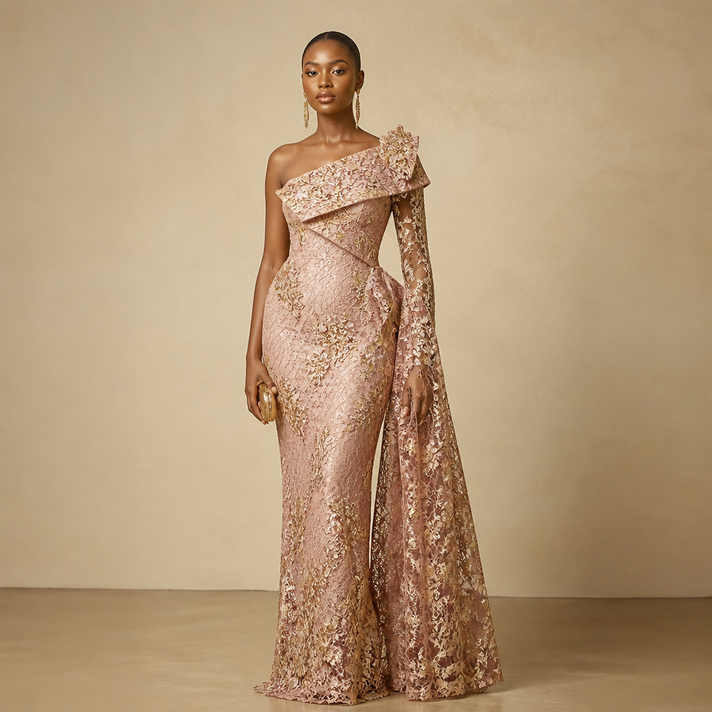 A Female Dress design, in Elegant style. Nigeria fashion aesthetics. Present it as professional fashion catalogue photography: the garment is the subject, shown full-length with editorial styling, neutral posing and tasteful, non-suggestive framing.
photorealistic fashion design, A Female Dress design, in Elegant style. Nigeria fashion aesthetics. Present it as professional fashion catalogue photography: the garment is the subject, shown full-length with editorial styling, neutral posing and tasteful, non-suggestive framing., elegant style, just the design no text