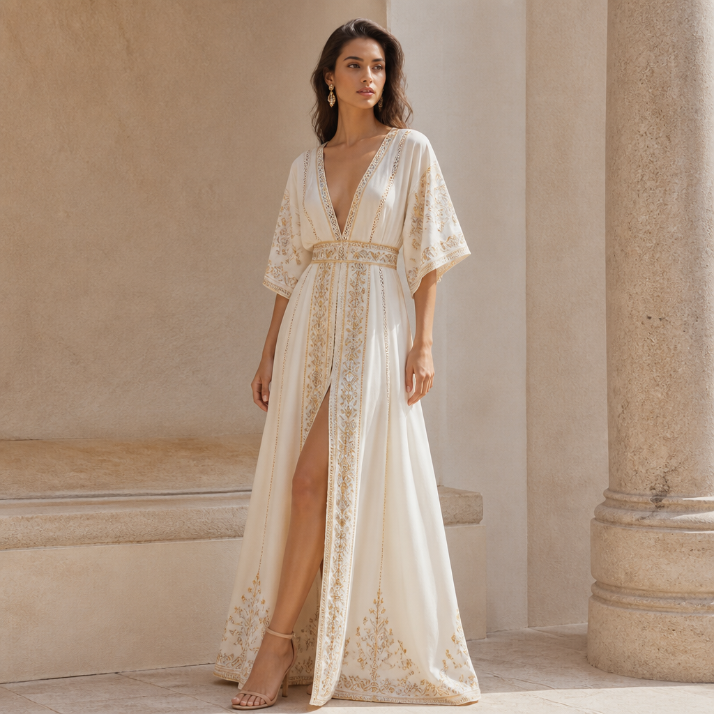 A Female Dress design, suitable for Summer, in Elegant style. Tunisia fashion aesthetics.
photorealistic fashion design, A Female Dress design, suitable for Summer, in Elegant style. Tunisia fashion aesthetics., elegant style, just the design no text