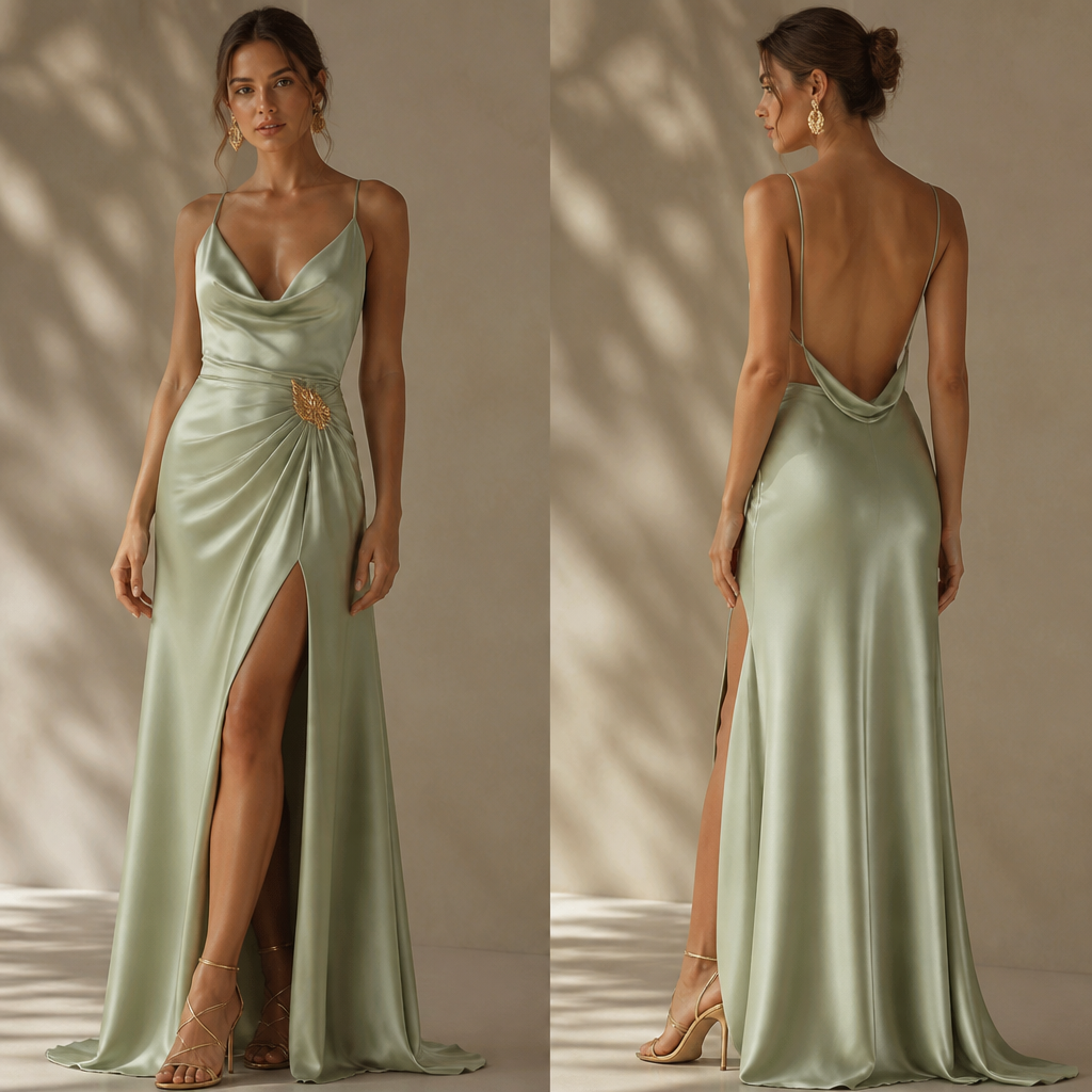 A Dress design, made of Satin, for Party, suitable for Summer, in Mediterranean style
photorealistic fashion design, A Dress design, made of Satin, for Party, suitable for Summer, in Mediterranean style, mediterranean style, just the design no text, show front and back