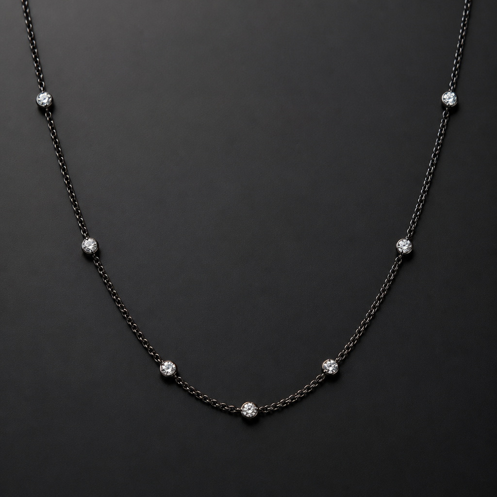 Give me a chain black with diamonds
Thin
photorealistic fashion design, Give me a chain black with diamonds
Thin
, just the design no text