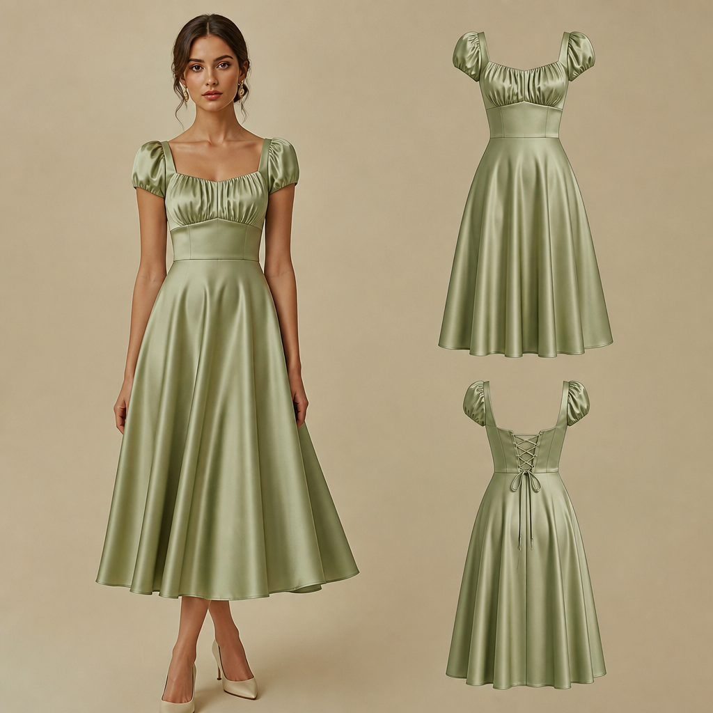 A Female Dress design, suitable for Summer, in Retro style. Atlas materyal. UZ fashion aesthetics.
photorealistic fashion design, A Female Dress design, suitable for Summer, in Retro style. Atlas materyal. UZ fashion aesthetics., retro style, just the design no text