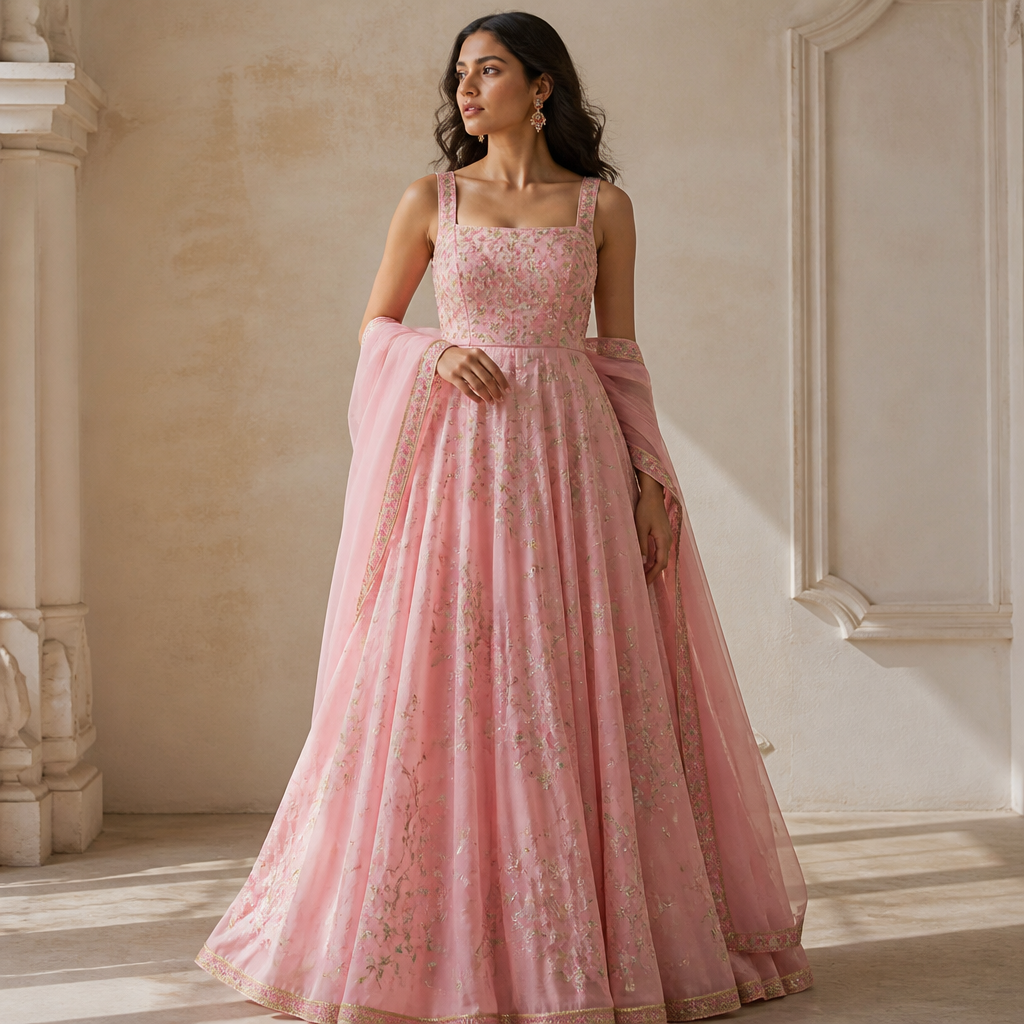 A Female Dress design, suitable for Summer, in Classic style. a pink dress with a princess vibe. India fashion aesthetics.
photorealistic fashion design, A Female Dress design, suitable for Summer, in Classic style. a pink dress with a princess vibe. India fashion aesthetics., classic style, just the design no text
