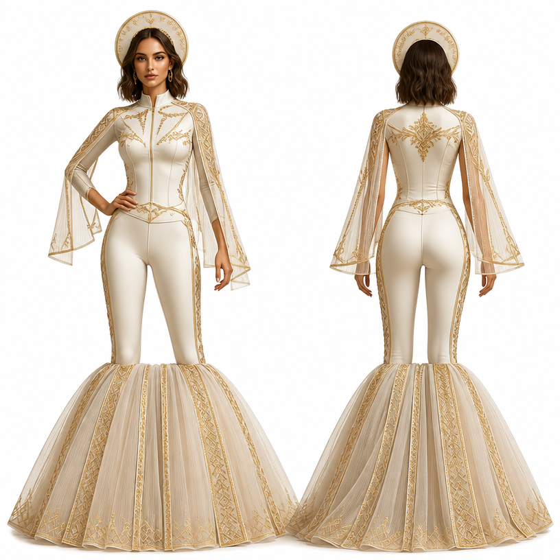A Activewear design, in Elegant style. Tunisia fashion aesthetics.
using the attached image as a visual reference and sketch, create this: photorealistic fashion design, A Activewear design, in Elegant style. Tunisia fashion aesthetics., elegant style, just the design no text