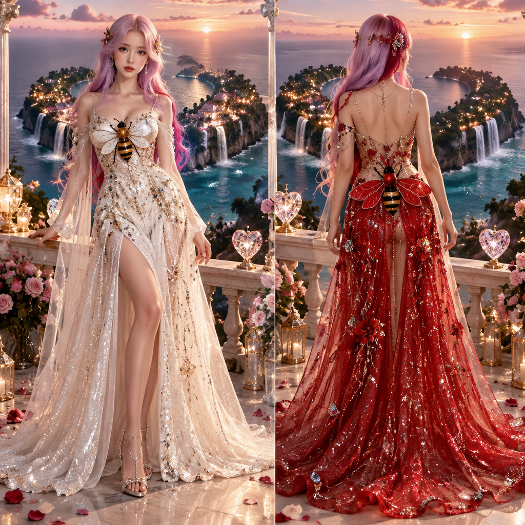 photorealistic fashion design, photorealistic fashion design, photorealistic fashion design, photorealistic fashion design, photorealistic fashion design, photorealistic fashion design, photorealistic fashion design, photorealistic fashion design, A Female Dress design, suitable for Fall. платье блестящее задний фон остров в форме сердечек бриллиантами водопадами красивая обстановка дорогая. GE fashion aesthetics. Present it as professional fashion catalogue photography: the garment is the subject, shown full-length with editorial styling, neutral posing and tasteful, non-suggestive framing., just the design no text. Refinement: поменять платье для меня девушка, just the design no text. Refinement: цвет волос поменять, just the design no text. Refinement: волосы впереди синяя сзади красные, just the design no text. Refinement: спереди Пчёлка белая сзади красная, just the design no text. Refinement: красивая обстановка, just the design no text. Refinement: цвет волос белый, just the design no text. Refinement: цвет волос розовый сиреневый, just the design no text. Refinement: волосы розовые сиреневые красные
photorealistic fashion design, photorealistic fashion design, photorealistic fashion design, photorealistic fashion design, photorealistic fashion design, photorealistic fashion design, photorealistic fashion design, photorealistic fashion design, photorealistic fashion design, A Female Dress design, suitable for Fall. платье блестящее задний фон остров в форме сердечек бриллиантами водопадами красивая обстановка дорогая. GE fashion aesthetics. Present it as professional fashion catalogue photography: the garment is the subject, shown full-length with editorial styling, neutral posing and tasteful, non-suggestive framing., just the design no text. Refinement: поменять платье для меня девушка, just the design no text. Refinement: цвет волос поменять, just the design no text. Refinement: волосы впереди синяя сзади красные, just the design no text. Refinement: спереди Пчёлка белая сзади красная, just the design no text. Refinement: красивая обстановка, just the design no text. Refinement: цвет волос белый, just the design no text. Refinement: цвет волос розовый сиреневый, just the design no text. Refinement: волосы розовые сиреневые красные, just the design no text