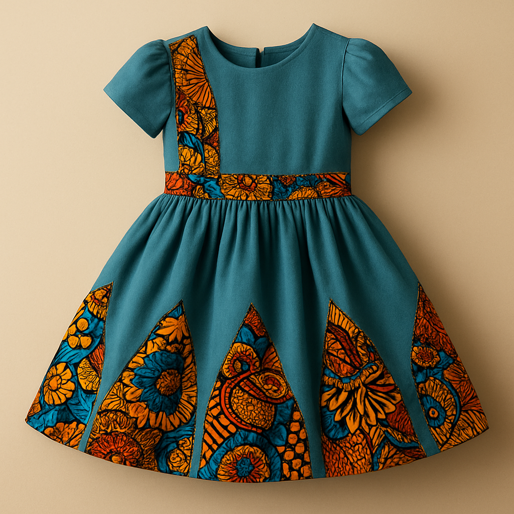 One of a kind Children’s dresses that look fabulous. Unique, and beautiful and made with beautiful plan colors and Ankara patches on it
One of a kind Children’s dresses that look fabulous. Unique, and beautiful and made with beautiful plan colors and Ankara patches on it, classic style
