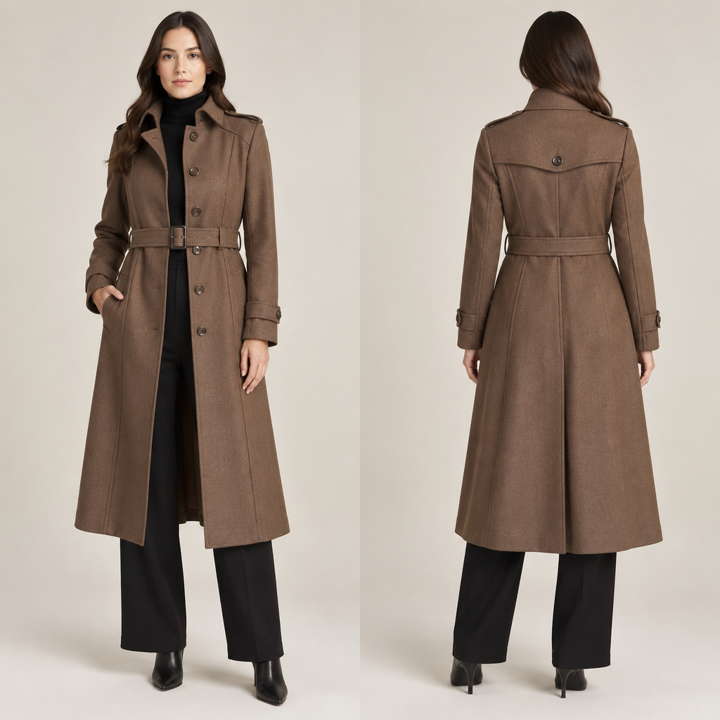 A Female Jacket design, with modest, full coverage: longer hemlines, higher necklines and covered shoulders, suitable for Fall. usarme los moldes de esa por favor Present it as professional fashion catalogue photography: the garment is the subject, shown full-length with editorial styling, neutral posing and tasteful, non-suggestive framing.
photorealistic fashion design, A Female Jacket design, with modest, full coverage: longer hemlines, higher necklines and covered shoulders, suitable for Fall. usarme los moldes de esa por favor Present it as professional fashion catalogue photography: the garment is the subject, shown full-length with editorial styling, neutral posing and tasteful, non-suggestive framing., just the design no text, show front and back