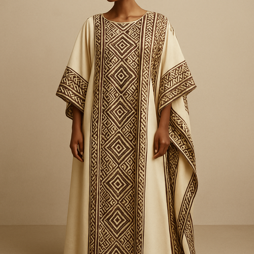 Create a shadda boubou for women that's the first of its kind, unique, classy, and sophisticated in design.