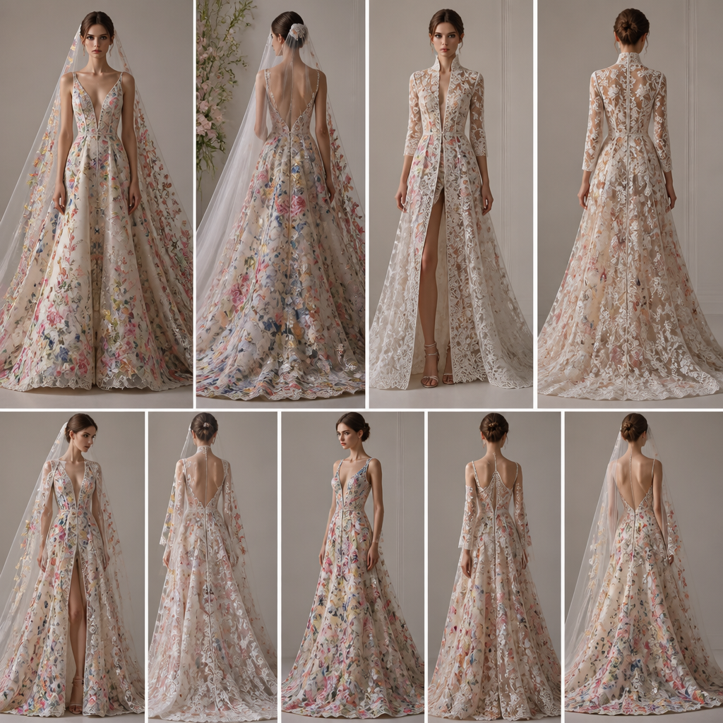 photorealistic fashion design, photorealistic fashion design, photorealistic fashion design, A Female Dress design, for Wedding, suitable for Summer, in Elegant + Glamorous + Floral style. a colourful wedding dresses with a vail, elegant style, just the design no text, show front and back. Refinement: a corresponding coat, just the design no text. Refinement: a corresponding coat in lace a vail. more cutting designs, just the design no text. Refinement: a lace long coat added
photorealistic fashion design, photorealistic fashion design, photorealistic fashion design, photorealistic fashion design, A Female Dress design, for Wedding, suitable for Summer, in Elegant + Glamorous + Floral style. a colourful wedding dresses with a vail, elegant style, just the design no text, show front and back. Refinement: a corresponding coat, just the design no text. Refinement: a corresponding coat in lace a vail. more cutting designs, just the design no text. Refinement: a lace long coat added , just the design no text