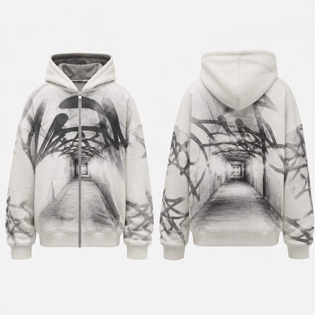 A Female Jacket design, made of Cotton, in Streetwear style. I want a graphic hoodie with underpass lettering on it. needs to look cute and trendy. Design with modest coverage.
photorealistic fashion design, A Female Jacket design, made of Cotton, in Streetwear style. I want a graphic hoodie with underpass lettering on it. needs to look cute and trendy. Design with modest coverage., streetwear style, just the design no text, show front and back