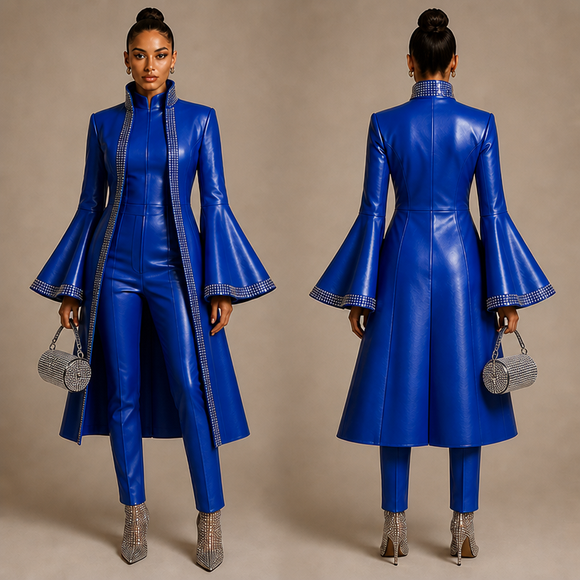 Change bag to barrel bag and with rhinestone
edit the attached fashion design with these instructions: Change bag to barrel bag and with rhinestone. keep it photorealistic, just the design no text