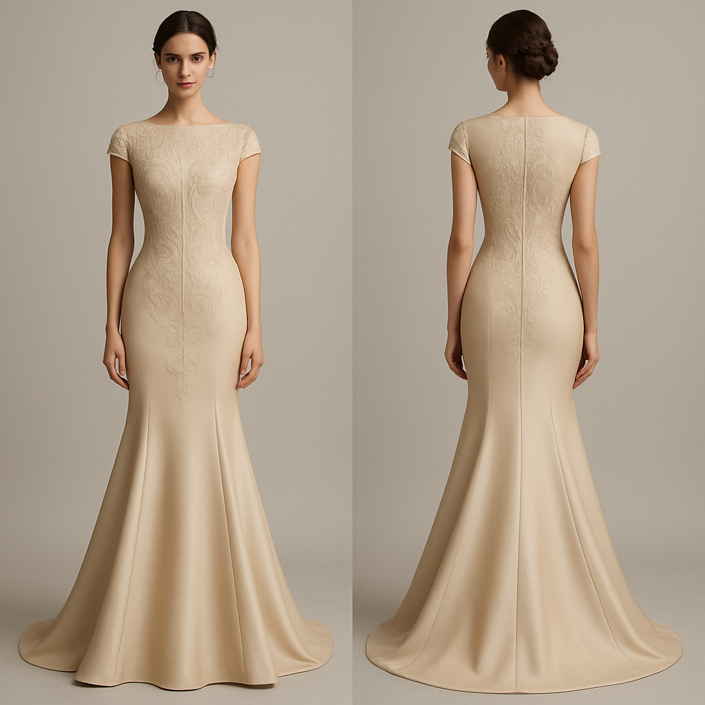 Long dress mermaid and closed chest and back with w cute design 
I want it formal and elegant


Long dress mermaid and closed chest and back with w cute design 
I want it formal and elegant
, show front and back