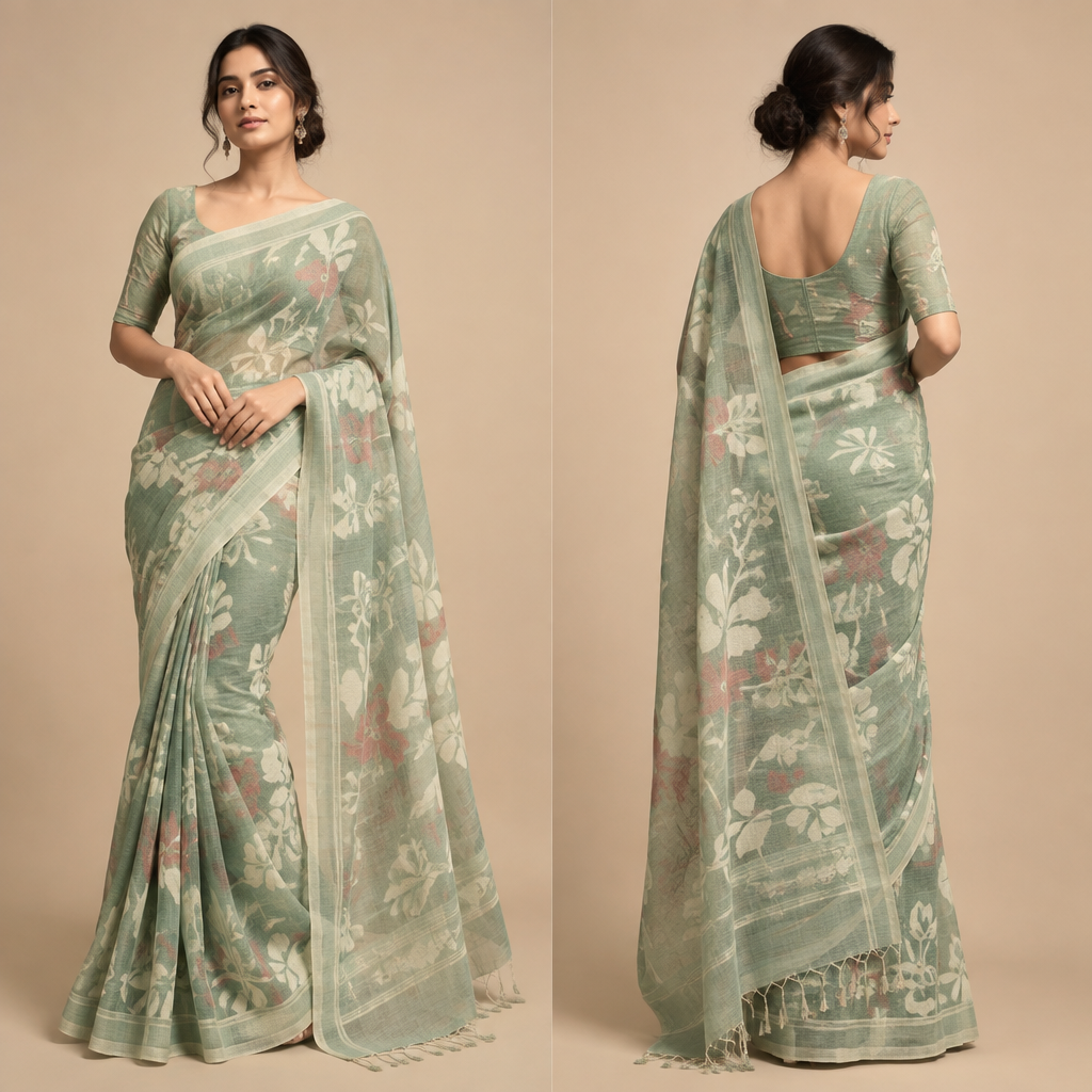 A Female Dress design, suitable for Summer. Consider Bangladeshi fashion — jamdani saree, salwar kameez; muslin and cotton traditions; vibrant draping styles. Present it as professional fashion catalogue photography: the garment is the subject, shown full-length with editorial styling, neutral posing and tasteful, non-suggestive framing.
photorealistic fashion design, A Female Dress design, suitable for Summer. Consider Bangladeshi fashion — jamdani saree, salwar kameez; muslin and cotton traditions; vibrant draping styles. Present it as professional fashion catalogue photography: the garment is the subject, shown full-length with editorial styling, neutral posing and tasteful, non-suggestive framing., just the design no text