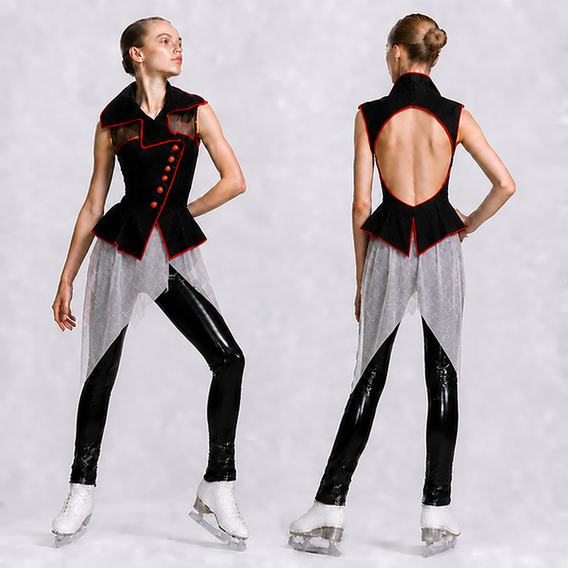 Удлинить юбку и еще меньше обьема, меньше складок
edit the attached fashion design with these instructions: Удлинить юбку и еще меньше обьема, меньше складок. keep it photorealistic, just the design no text
