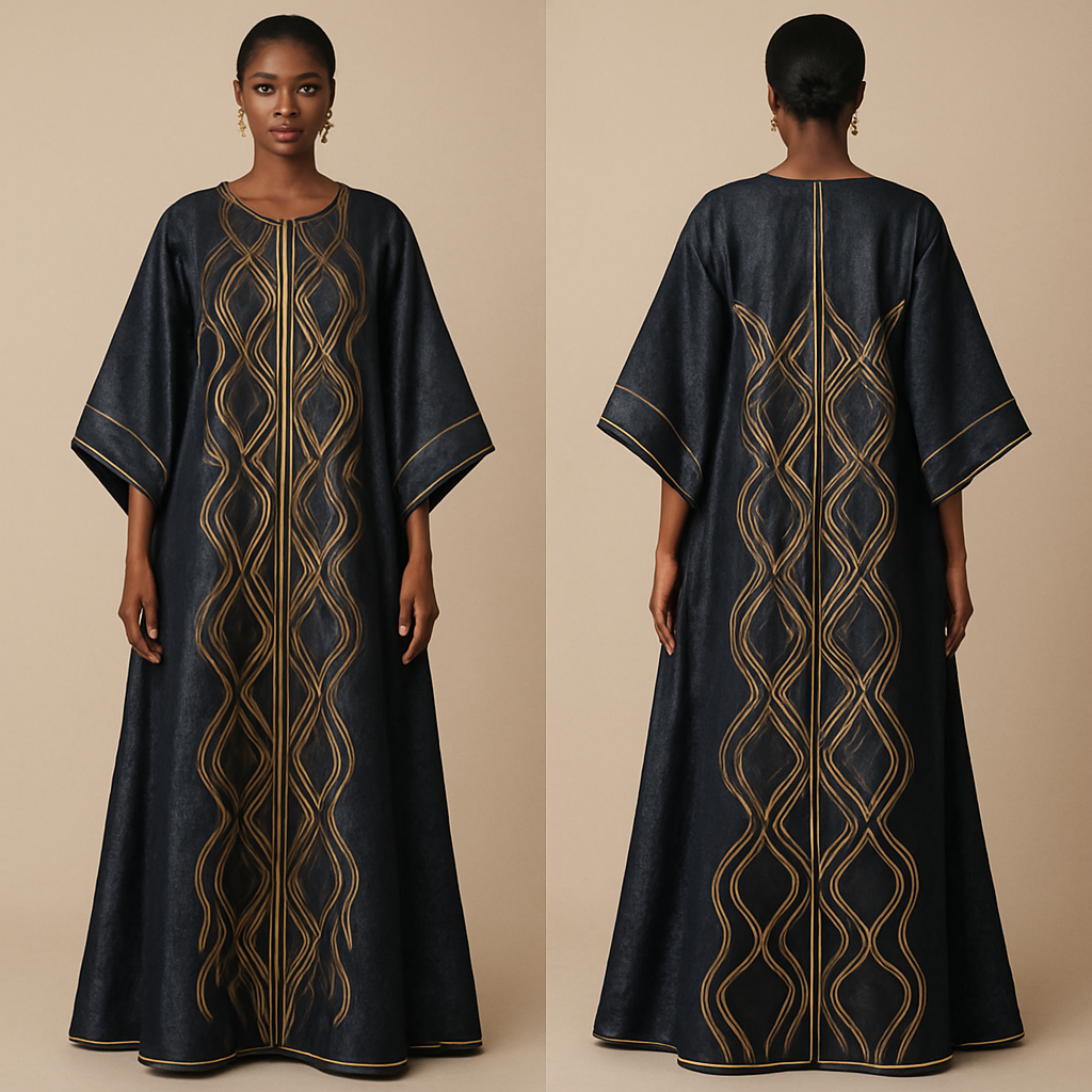 Create a shadda boubou for women that’s the first of its kind, unique, classy, and sophisticated in design.
Create a shadda boubou for women that’s the first of its kind, unique, classy, and sophisticated in design. , show front and back
