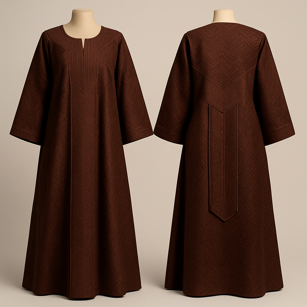 Create a shadda boubou for women that's the first of its kind, unique, classy, and sophisticated in design.
Create a shadda boubou for women that's the first of its kind, unique, classy, and sophisticated in design., show front and back