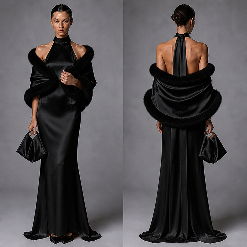 Make it in black
edit the attached fashion design with these instructions: Make it in black. keep it photorealistic, just the design no text