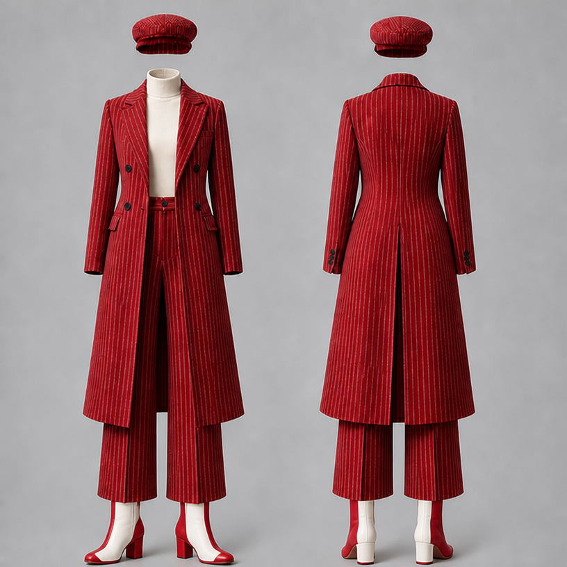 Two tone the boot red and white bigger
edit the attached fashion design with these instructions: Two tone the boot red and white bigger. keep it photorealistic, just the design no text