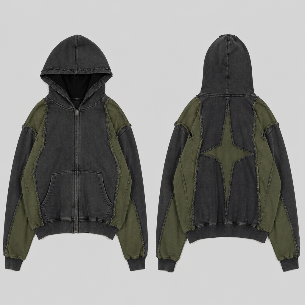 hz
photorealistic fashion design, hz
, skater style, just the design no text, show front and back
