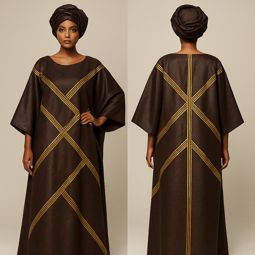 Create a shadda boubou for women that’s the first of its kind, unique, classy, and sophisticated in design. 