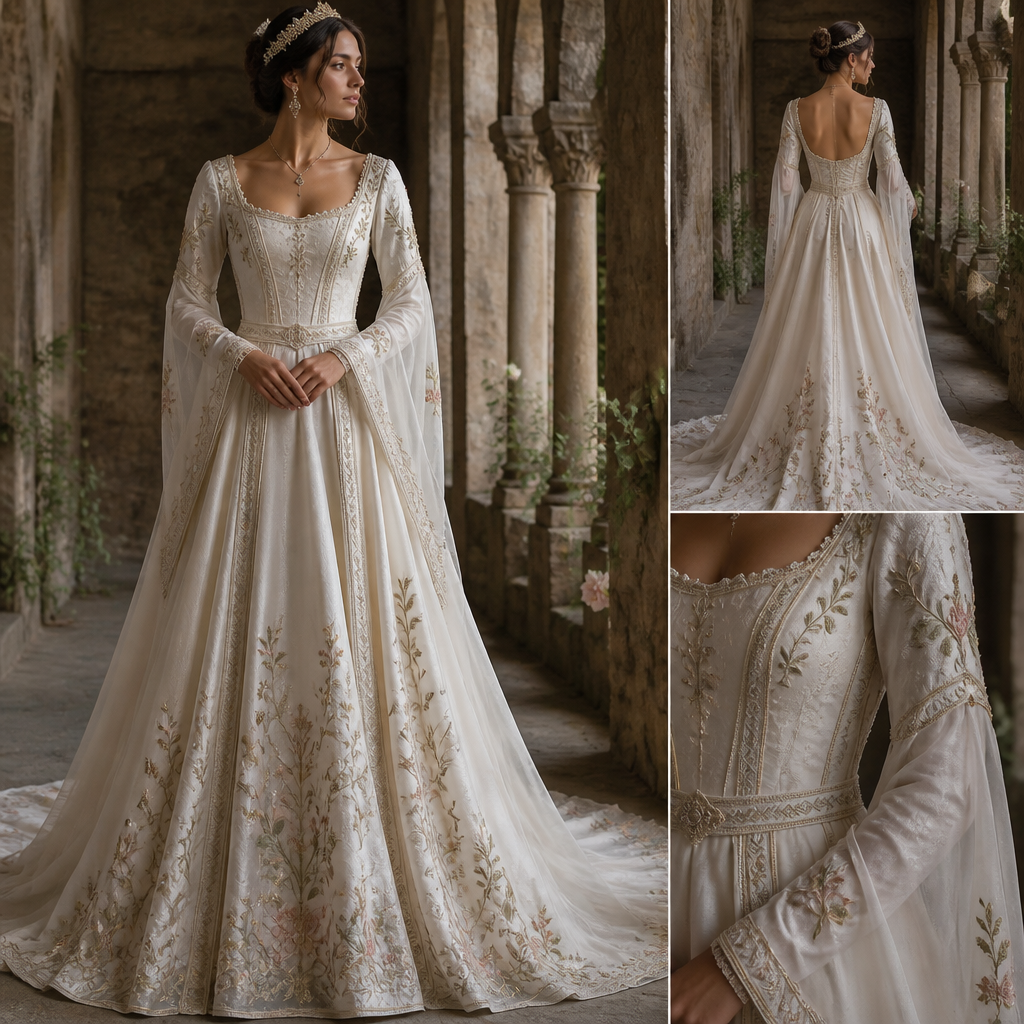 A Dress design, in Medieval style. um vestido de noiva com flores na saia e que não fique vulgar em mulheres peitudas e que seija bem delicado que me Fassa parecer uma princesa. Brazil fashion aesthetics.
photorealistic fashion design, A Dress design, in Medieval style. um vestido de noiva com flores na saia e que não fique vulgar em mulheres peitudas e que seija bem delicado que me Fassa parecer uma princesa. Brazil fashion aesthetics., medieval style, just the design no text