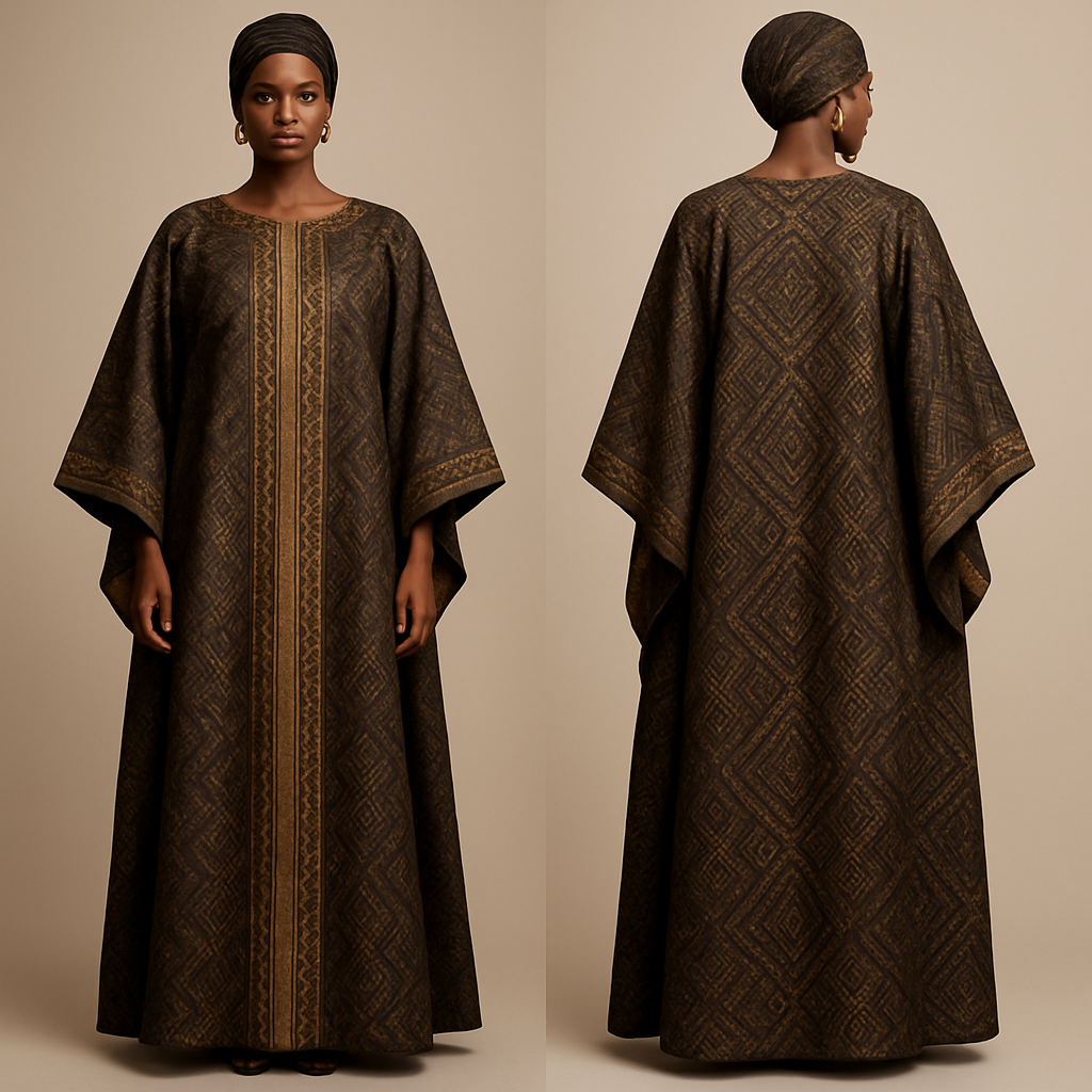 Create a shadda boubou for women that’s the first of its kind, unique, classy, and sophisticated in design.
Create a shadda boubou for women that’s the first of its kind, unique, classy, and sophisticated in design. , show front and back