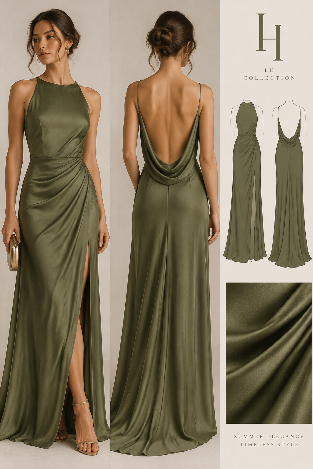 summer dress without sleevs , backless with logi LH, longer and more formal
summer dress without sleevs , backless with logi LH, longer and more formal