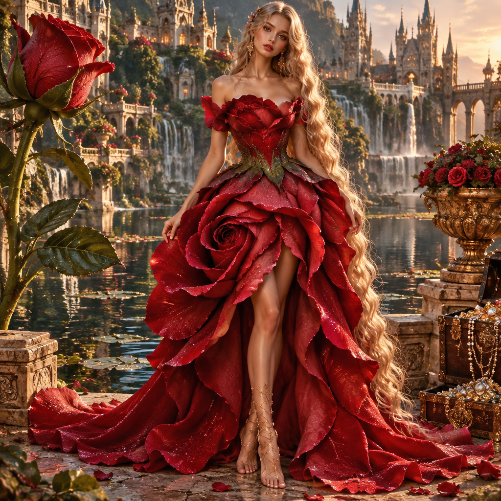 photorealistic fashion design, photorealistic fashion design, photorealistic fashion design, photorealistic fashion design, photorealistic fashion design, photorealistic fashion design, A Female Dress design, suitable for Fall. длинные волосы до колена кудрявые светлая девушка голубые глаза яркие макияж яркий красивые обстановка сзади огромные замки водопады бассейны золото бриллианты украшения сундуки с драгоценностями настоящими несуществующие ещё горшки с цветами грудь маленькая 75b блестящая очень блестящая Present it as professional fashion catalogue photography: the garment is the subject, shown full-length with editorial styling, neutral posing and tasteful, non-suggestive framing., just the design no text. Refinement: .
* **Главный объект:** Молодая женщина с волнистыми светлыми волосами стоит в полный рост. Её наряд выполнен в виде пышного многослойного цветка с белоснежными лепестками, сужающегося к талии и переходящего в зелёный стебель в области корсажа и декольте. Верхние лепестки элегантно обрамляют плечи и грудь, а тычинки цветка декоративно расположены у выреза.
* **Окружение:** Действие происходит на фоне спокойного природного водоема с темной водой, на которой плавают листья кувшинок и водные растения. На переднем плане слева виден фрагмент крупного живого стебля и бутона.
* **Атмосфера:** Композиция выдержана в сказочной, эльфийской эстетике, подчеркивая гармонию природы и высокой моды., just the design no text. Refinement: .
* **Главный объект:** Молодая женщина с волнистыми светлыми волосами стоит в полный рост. Её наряд выполнен в виде пышного многослойного цветка с белоснежными лепестками, сужающегося к талии и переходящего в зелёный стебель в области корсажа и декольте. Верхние лепестки элегантно обрамляют плечи и грудь, а тычинки цветка декоративно расположены у выреза.
* **Окружение:** Действие происходит на фоне спокойного природного водоема с темной водой, на которой плавают листья кувшинок и водные растения. На переднем плане слева виден фрагмент крупного живого стебля и бутона.
* **Атмосфера:** Композиция выдержана в сказочной, эльфийской эстетике, подчеркивая гармонию природы и высокой моды. роза, just the design no text. Refinement: роза, just the design no text. Refinement: роза, just the design no text. Refinement: роза, just the design no text. Refinement: из одного цветка розы
photorealistic fashion design, photorealistic fashion design, photorealistic fashion design, photorealistic fashion design, photorealistic fashion design, photorealistic fashion design, photorealistic fashion design, A Female Dress design, suitable for Fall. длинные волосы до колена кудрявые светлая девушка голубые глаза яркие макияж яркий красивые обстановка сзади огромные замки водопады бассейны золото бриллианты украшения сундуки с драгоценностями настоящими несуществующие ещё горшки с цветами грудь маленькая 75b блестящая очень блестящая Present it as professional fashion catalogue photography: the garment is the subject, shown full-length with editorial styling, neutral posing and tasteful, non-suggestive framing., just the design no text. Refinement: .
* **Главный объект:** Молодая женщина с волнистыми светлыми волосами стоит в полный рост. Её наряд выполнен в виде пышного многослойного цветка с белоснежными лепестками, сужающегося к талии и переходящего в зелёный стебель в области корсажа и декольте. Верхние лепестки элегантно обрамляют плечи и грудь, а тычинки цветка декоративно расположены у выреза.
* **Окружение:** Действие происходит на фоне спокойного природного водоема с темной водой, на которой плавают листья кувшинок и водные растения. На переднем плане слева виден фрагмент крупного живого стебля и бутона.
* **Атмосфера:** Композиция выдержана в сказочной, эльфийской эстетике, подчеркивая гармонию природы и высокой моды., just the design no text. Refinement: .
* **Главный объект:** Молодая женщина с волнистыми светлыми волосами стоит в полный рост. Её наряд выполнен в виде пышного многослойного цветка с белоснежными лепестками, сужающегося к талии и переходящего в зелёный стебель в области корсажа и декольте. Верхние лепестки элегантно обрамляют плечи и грудь, а тычинки цветка декоративно расположены у выреза.
* **Окружение:** Действие происходит на фоне спокойного природного водоема с темной водой, на которой плавают листья кувшинок и водные растения. На переднем плане слева виден фрагмент крупного живого стебля и бутона.
* **Атмосфера:** Композиция выдержана в сказочной, эльфийской эстетике, подчеркивая гармонию природы и высокой моды. роза, just the design no text. Refinement: роза, just the design no text. Refinement: роза, just the design no text. Refinement: роза, just the design no text. Refinement: из одного цветка розы, just the design no text