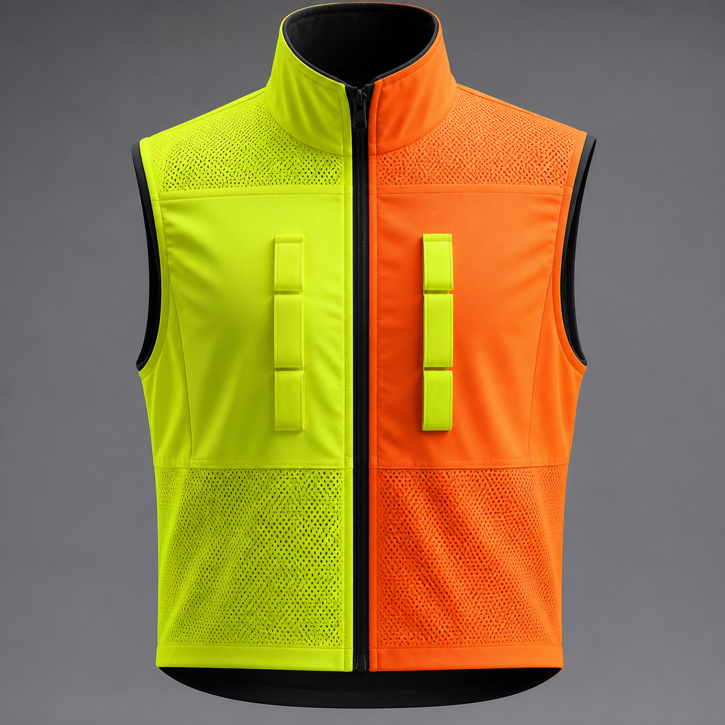 photorealistic fashion design, photorealistic fashion design, A Top design, in Uniform style. verkeersregelaar vest met fluor geel en fluor oranje gaasstof schouders fluor geel softshell borst fluor gele portolussen. Netherlands fashion aesthetics., uniform style, just the design no text. Refinement: geen mouwen, just the design no text. Refinement: helft fluor geel helft fluor oranje
photorealistic fashion design, photorealistic fashion design, photorealistic fashion design, A Top design, in Uniform style. verkeersregelaar vest met fluor geel en fluor oranje gaasstof schouders fluor geel softshell borst fluor gele portolussen. Netherlands fashion aesthetics., uniform style, just the design no text. Refinement: geen mouwen, just the design no text. Refinement: helft fluor geel helft fluor oranje, just the design no text
