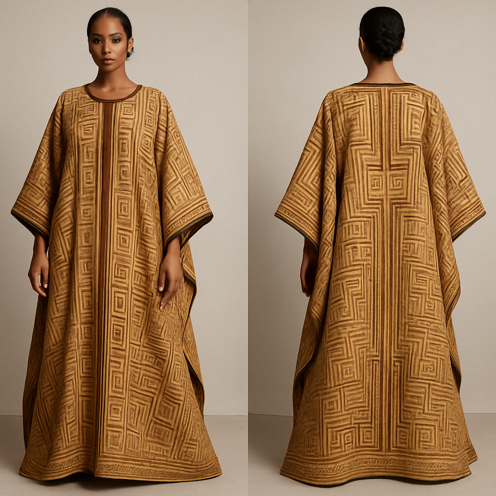 Create a shadda boubou for women that’s the first of its kind, unique, classy, and sophisticated in design.
Create a shadda boubou for women that’s the first of its kind, unique, classy, and sophisticated in design. , show front and back