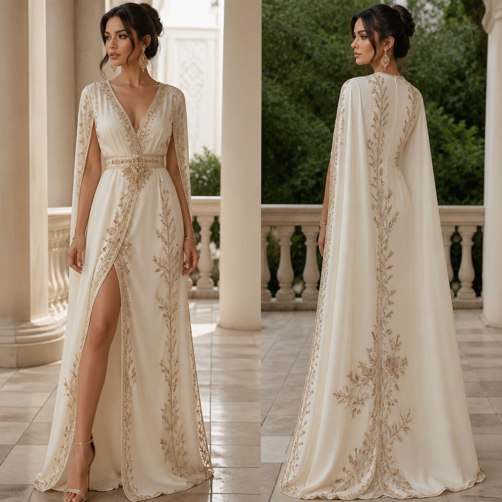 A Female Dress design, suitable for Summer, in Glamorous style. Algeria fashion aesthetics.
photorealistic fashion design, A Female Dress design, suitable for Summer, in Glamorous style. Algeria fashion aesthetics., glamorous style, just the design no text