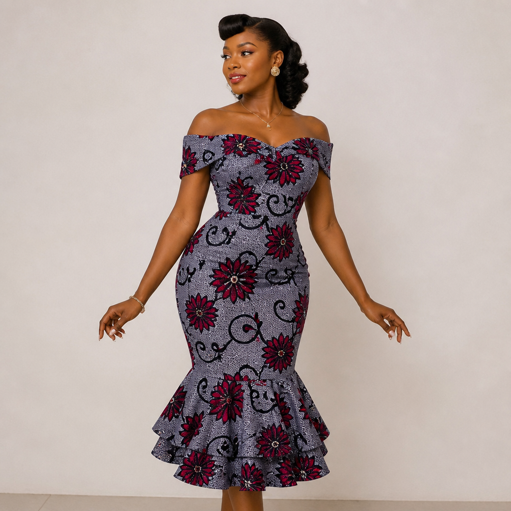 Asoebi
photorealistic fashion design, Asoebi , rockabilly style, just the design no text