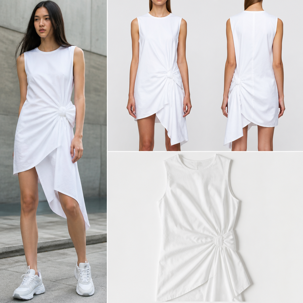 A Female Dress design, made of Cotton, for Party, suitable for Summer, in Streetwear style. Russia fashion aesthetics.
photorealistic fashion design, A Female Dress design, made of Cotton, for Party, suitable for Summer, in Streetwear style. Russia fashion aesthetics., streetwear style, just the design no text
