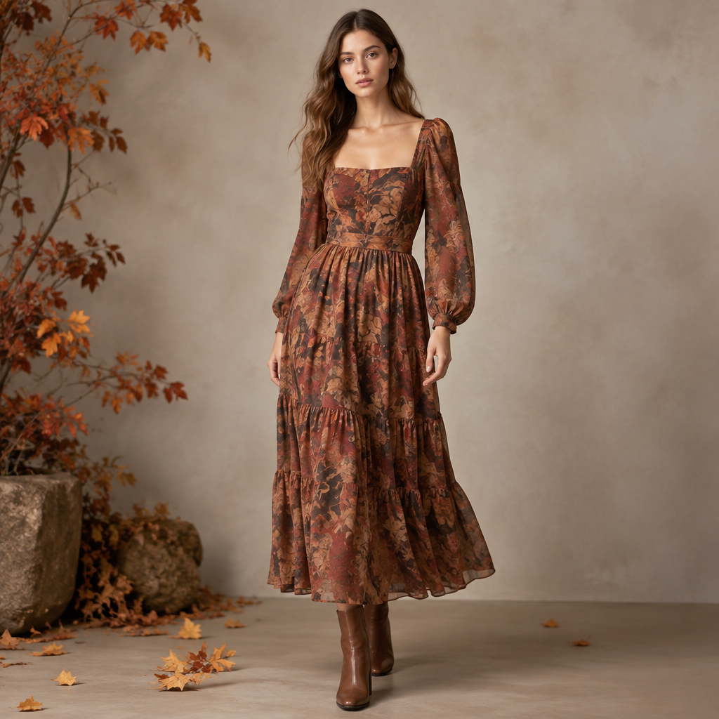 A Female Dress design, suitable for Fall. LB fashion aesthetics. Current season is Autumn in LB. Present it as professional fashion catalogue photography: the garment is the subject, shown full-length with editorial styling, neutral posing and tasteful, non-suggestive framing.
photorealistic fashion design, A Female Dress design, suitable for Fall. LB fashion aesthetics. Current season is Autumn in LB. Present it as professional fashion catalogue photography: the garment is the subject, shown full-length with editorial styling, neutral posing and tasteful, non-suggestive framing., just the design no text