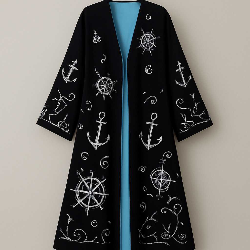 صمم لي عبايه بلون ازرق سماوي من الداخل ومن الخارج لون اسود مثل رداء الفراشه ومن الخارج رسومات علامه قبطان
صمم لي عبايه بلون ازرق سماوي من الداخل ومن الخارج لون اسود مثل رداء الفراشه ومن الخارج رسومات علامه قبطان