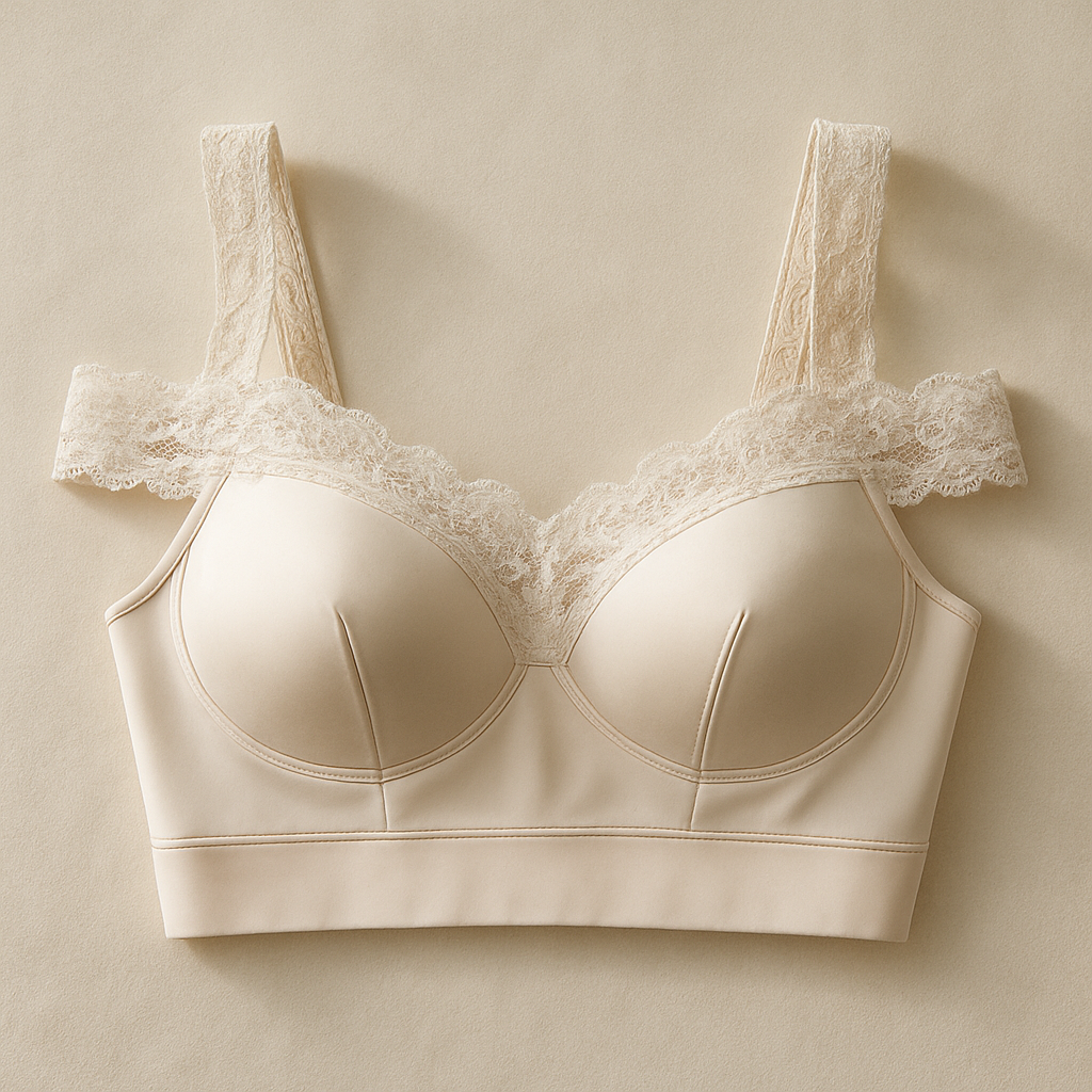 Luxury women’s sports bra inspired by bridal elegance — off-the-shoulder cut with subtle lace detailing around neckline and straps, sculpting technical fabric with satin finish, refined transparency effects, ivory and soft nude tones, premium look with seamless support, photographed in natural soft light.”
Luxury women’s sports bra inspired by bridal elegance — off-the-shoulder cut with subtle lace detailing around neckline and straps, sculpting technical fabric with satin finish, refined transparency effects, ivory and soft nude tones, premium look with seamless support, photographed in natural soft light.”, preppy_chic style