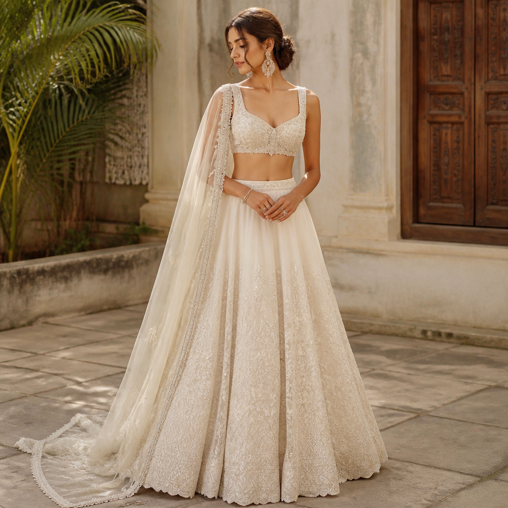 A Female Dress design, for Wedding, suitable for Summer, in Gen Z + Ethnic style. India fashion aesthetics.
photorealistic fashion design, A Female Dress design, for Wedding, suitable for Summer, in Gen Z + Ethnic style. India fashion aesthetics., gen_z style, just the design no text