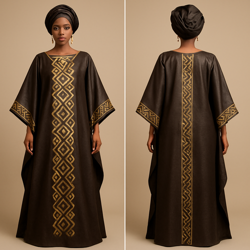 Create a shadda boubou for women that’s the first of its kind, unique, classy, and sophisticated in design. 