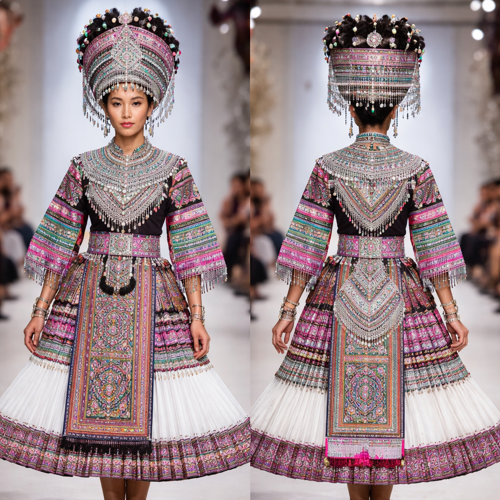 Hmong top fashion designers
Hmong top fashion designers , traditional style, show front and back