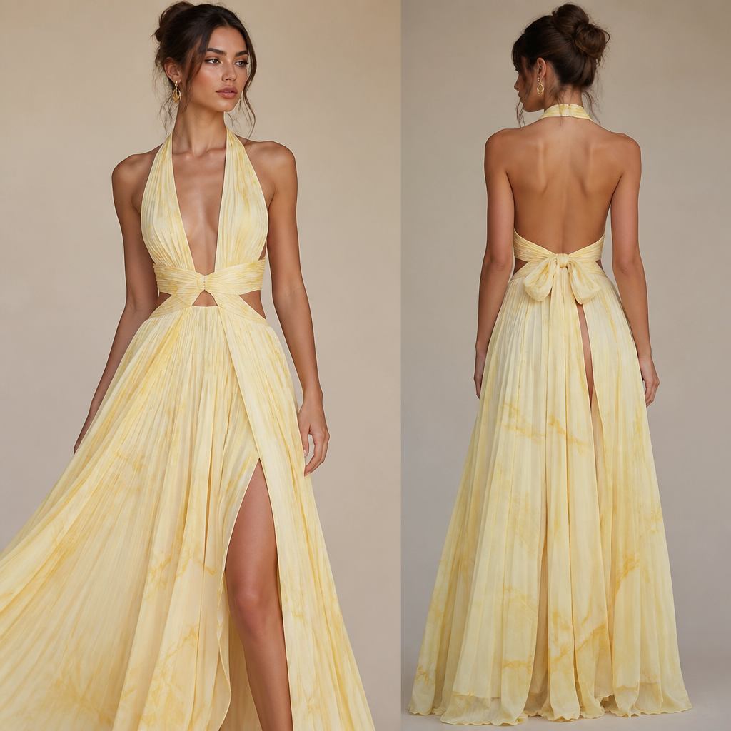 A Female Dress design, suitable for Summer, in Glamorous style. KG fashion aesthetics.
photorealistic fashion design, A Female Dress design, suitable for Summer, in Glamorous style. KG fashion aesthetics., glamorous style, just the design no text