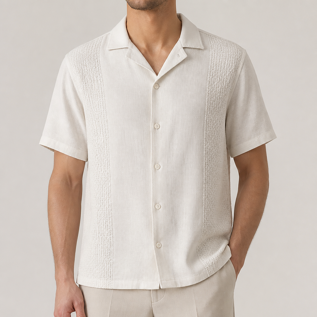 A Male Top design, suitable for Summer. IQ fashion aesthetics. Current season is Summer in IQ.
photorealistic fashion design, A Male Top design, suitable for Summer. IQ fashion aesthetics. Current season is Summer in IQ., just the design no text