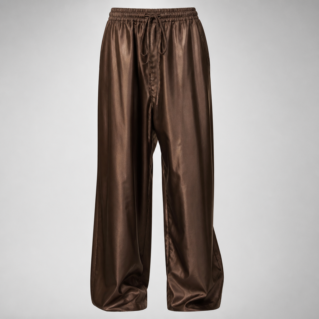A Unisex Pants design, made of Silk, for Casual, suitable for Fall, in Casual style. BF fashion aesthetics.
photorealistic fashion design, A Unisex Pants design, made of Silk, for Casual, suitable for Fall, in Casual style. BF fashion aesthetics., casual style, just the design no text