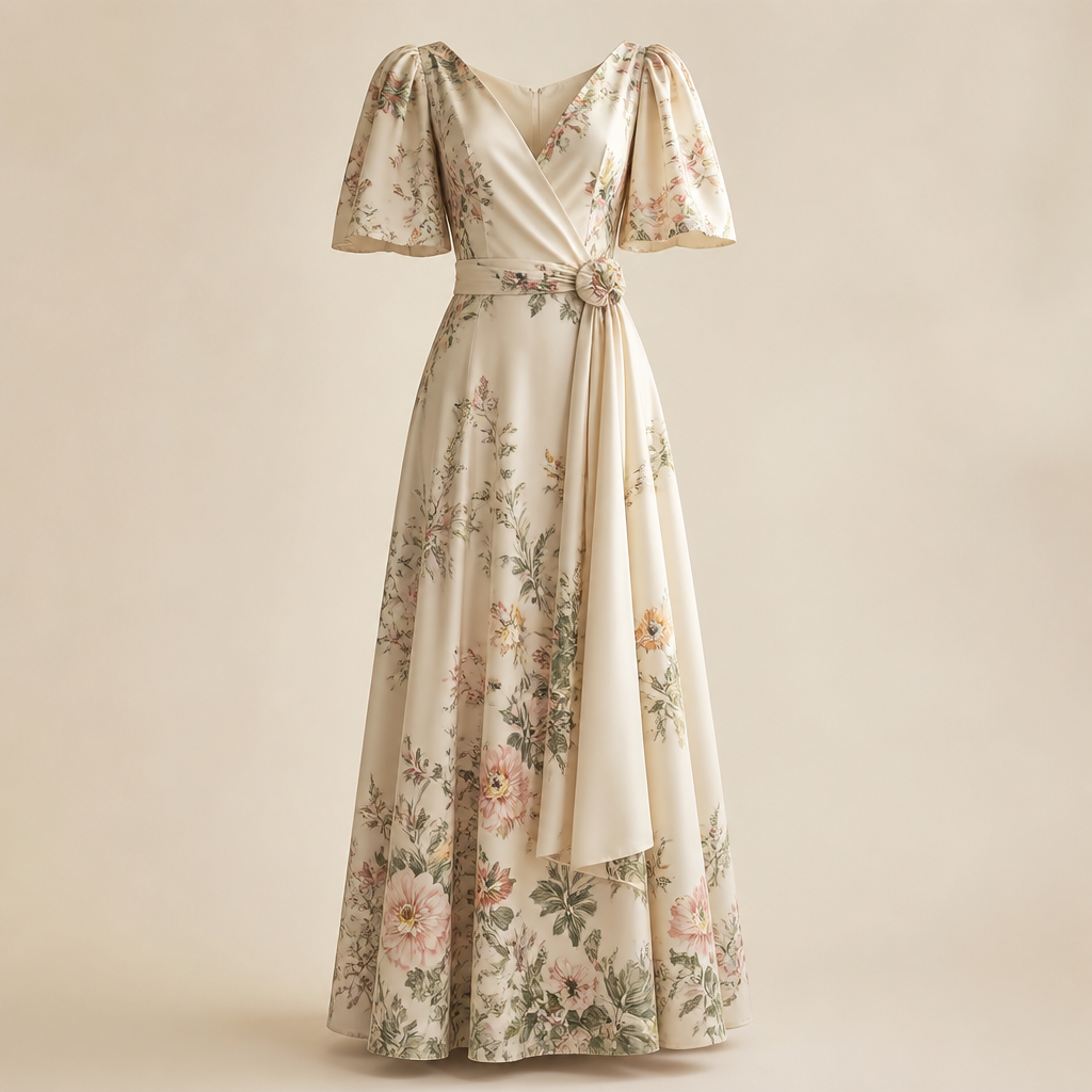 A Female Dress design, suitable for Summer, in Old Money style. robe avec des fleurs d'été bien classiques pas des. Morocco fashion aesthetics.
photorealistic fashion design, A Female Dress design, suitable for Summer, in Old Money style. robe avec des fleurs d'été bien classiques pas des. Morocco fashion aesthetics., old_money style, just the design no text
