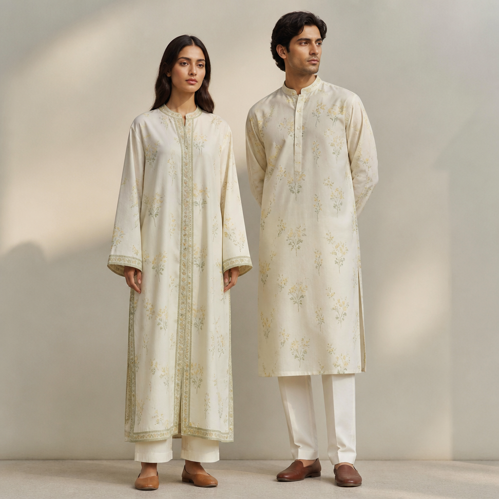 A Unisex Dress design, suitable for Spring, in Classic style. Pakistan fashion aesthetics.
photorealistic fashion design, A Unisex Dress design, suitable for Spring, in Classic style. Pakistan fashion aesthetics., classic style, just the design no text