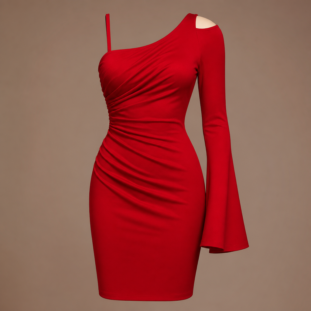 photorealistic fashion design, photorealistic fashion design, photorealistic fashion design, A Female Dress design, for Party. vestido vermelho curto até o joelho um lado com alça e outro lado com manga comprida, a manga vem fino e na ponta é mais larga. Brazil fashion aesthetics., just the design no text. Refinement: alça do outro lado e um pequeno decote no ombro da manga, just the design no text. Refinement: na coxa não tem decote, just the design no text. Refinement: alça do outro lado
photorealistic fashion design, photorealistic fashion design, photorealistic fashion design, photorealistic fashion design, A Female Dress design, for Party. vestido vermelho curto até o joelho um lado com alça e outro lado com manga comprida, a manga vem fino e na ponta é mais larga. Brazil fashion aesthetics., just the design no text. Refinement: alça do outro lado e um pequeno decote no ombro da manga, just the design no text. Refinement: na coxa não tem decote, just the design no text. Refinement: alça do outro lado , just the design no text