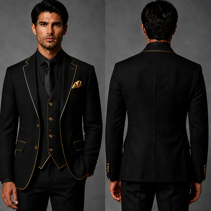 Shirt should be solid black
edit the attached fashion design with these instructions: Shirt should be solid black. keep it photorealistic, just the design no text