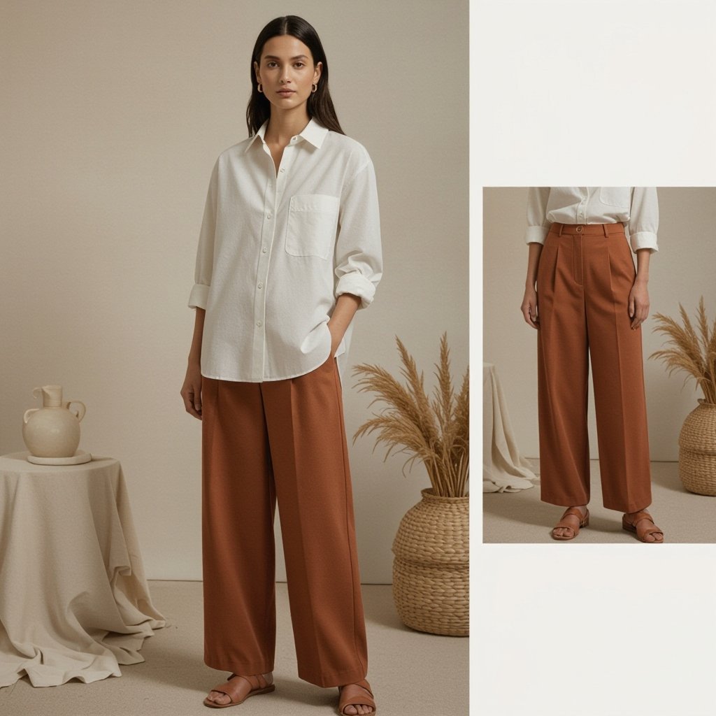 Full length shirt and trouser
Cotton full-length shirt and straight-cut trousers with a relaxed fit.