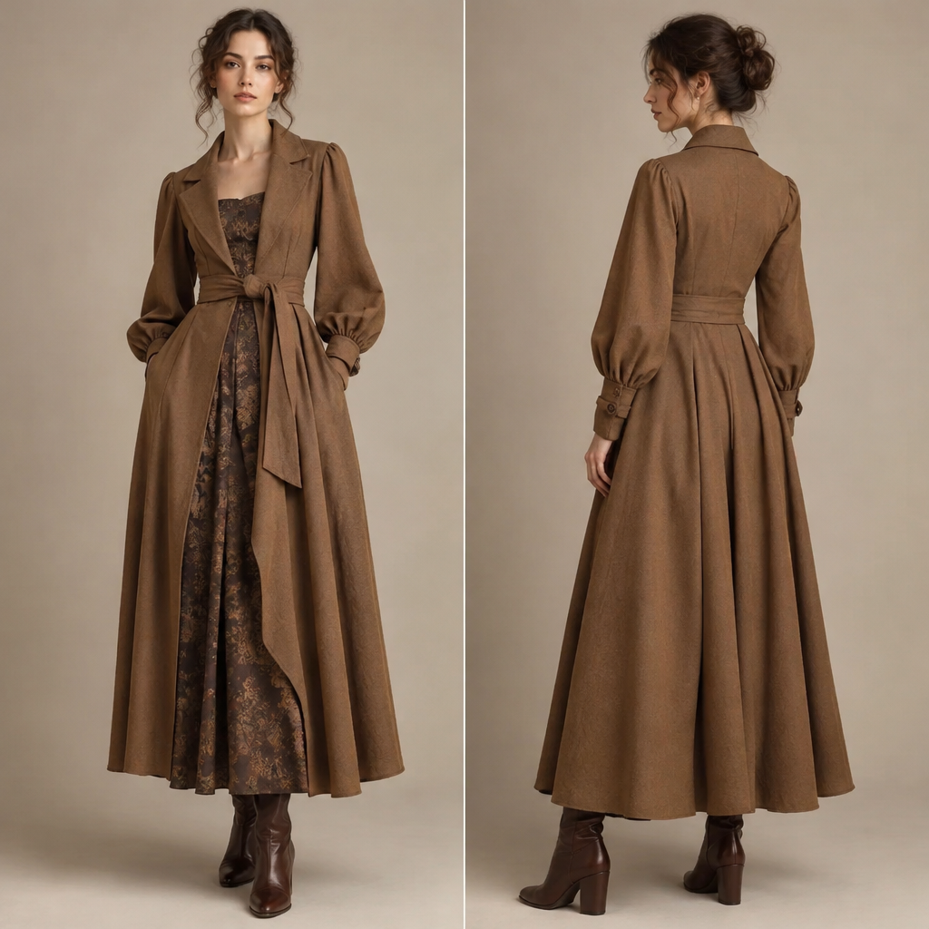 A Female Dress design, suitable for Fall. IQ fashion aesthetics. Current season is Autumn in IQ. Present it as professional fashion catalogue photography: the garment is the subject, shown full-length with editorial styling, neutral posing and tasteful, non-suggestive framing.
photorealistic fashion design, A Female Dress design, suitable for Fall. IQ fashion aesthetics. Current season is Autumn in IQ. Present it as professional fashion catalogue photography: the garment is the subject, shown full-length with editorial styling, neutral posing and tasteful, non-suggestive framing., just the design no text